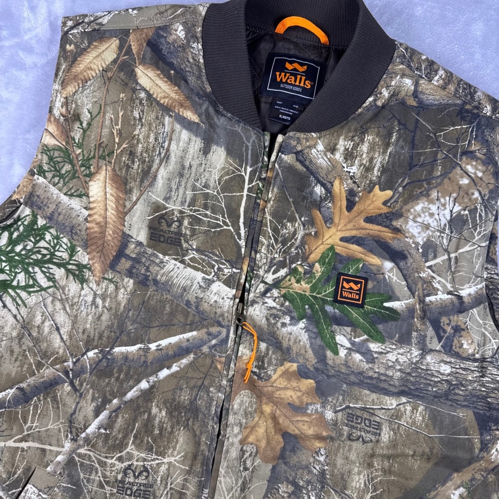 Walls Outdoor Goods Realtree Edge Camo Insulated Hunting Vest Mens XL ZE877RE9